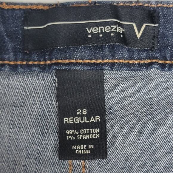 Venezia Straight Cut Plus Size 28 Denim Jeans Stretch 526 - Picture 5 of 9